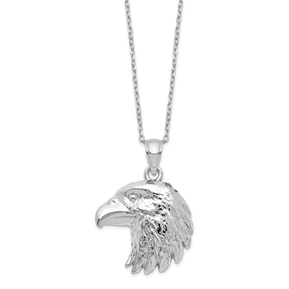 Sterling Silver Eagle Ash Holder 18in Necklace