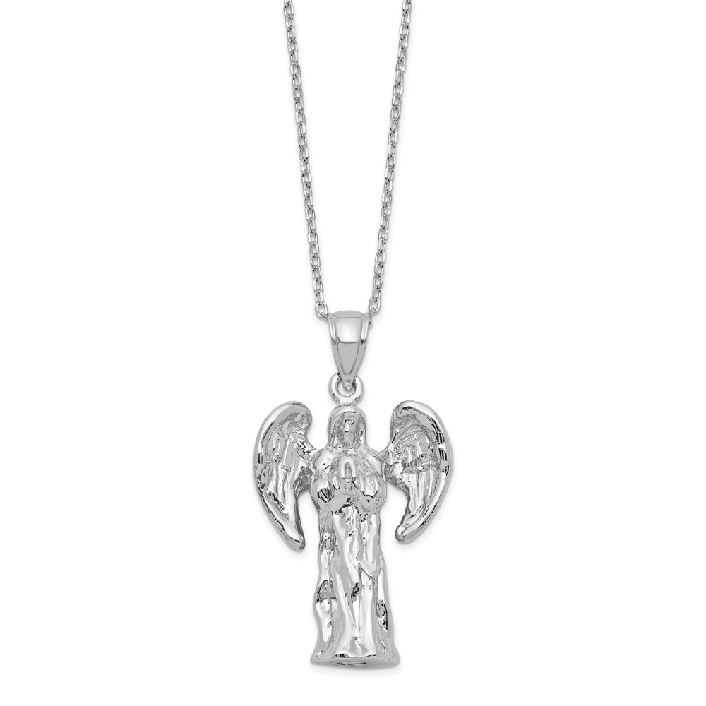 Sterling Silver Angel Ash Holder 18in Necklace
