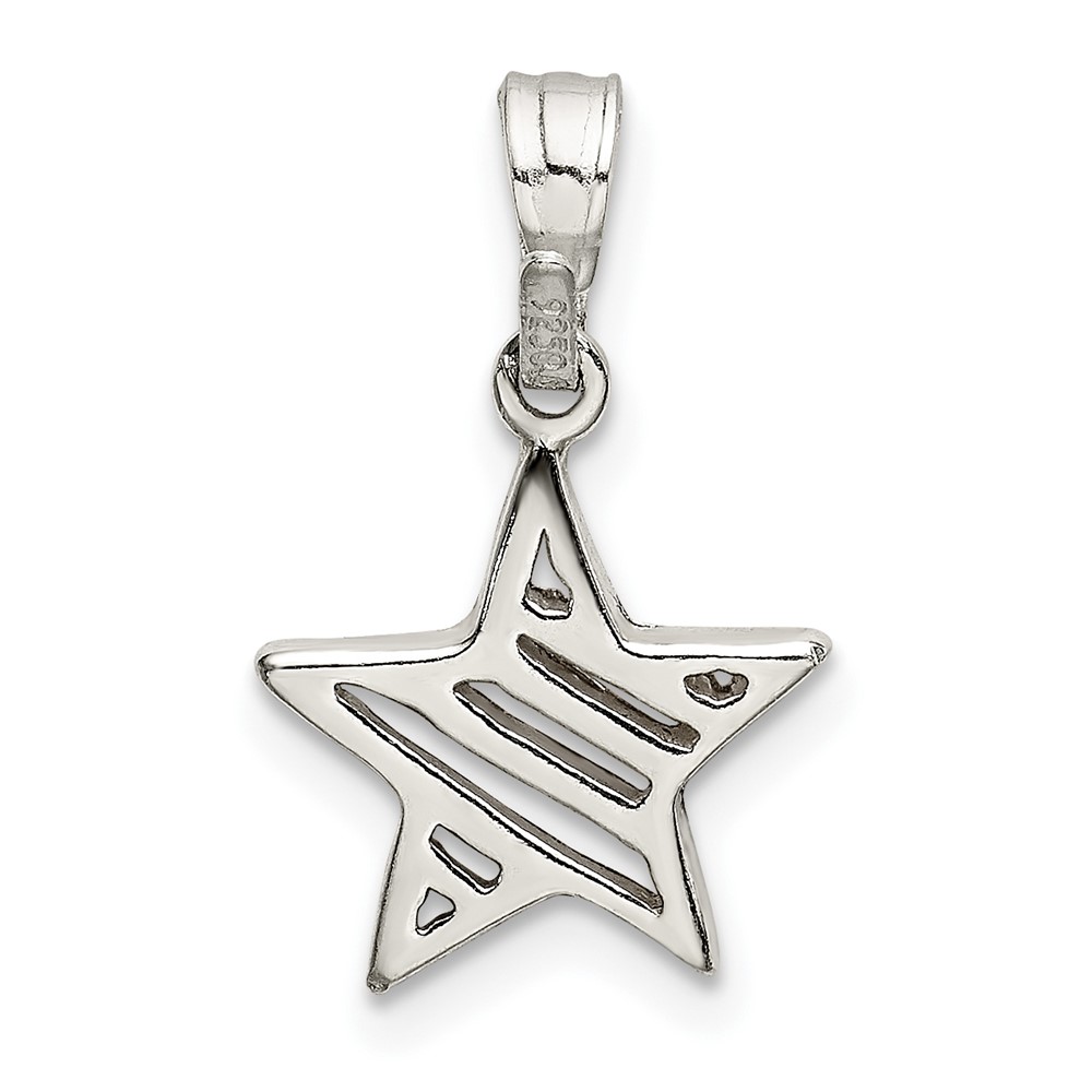 Sterling Silver Star Charm (QC9754)