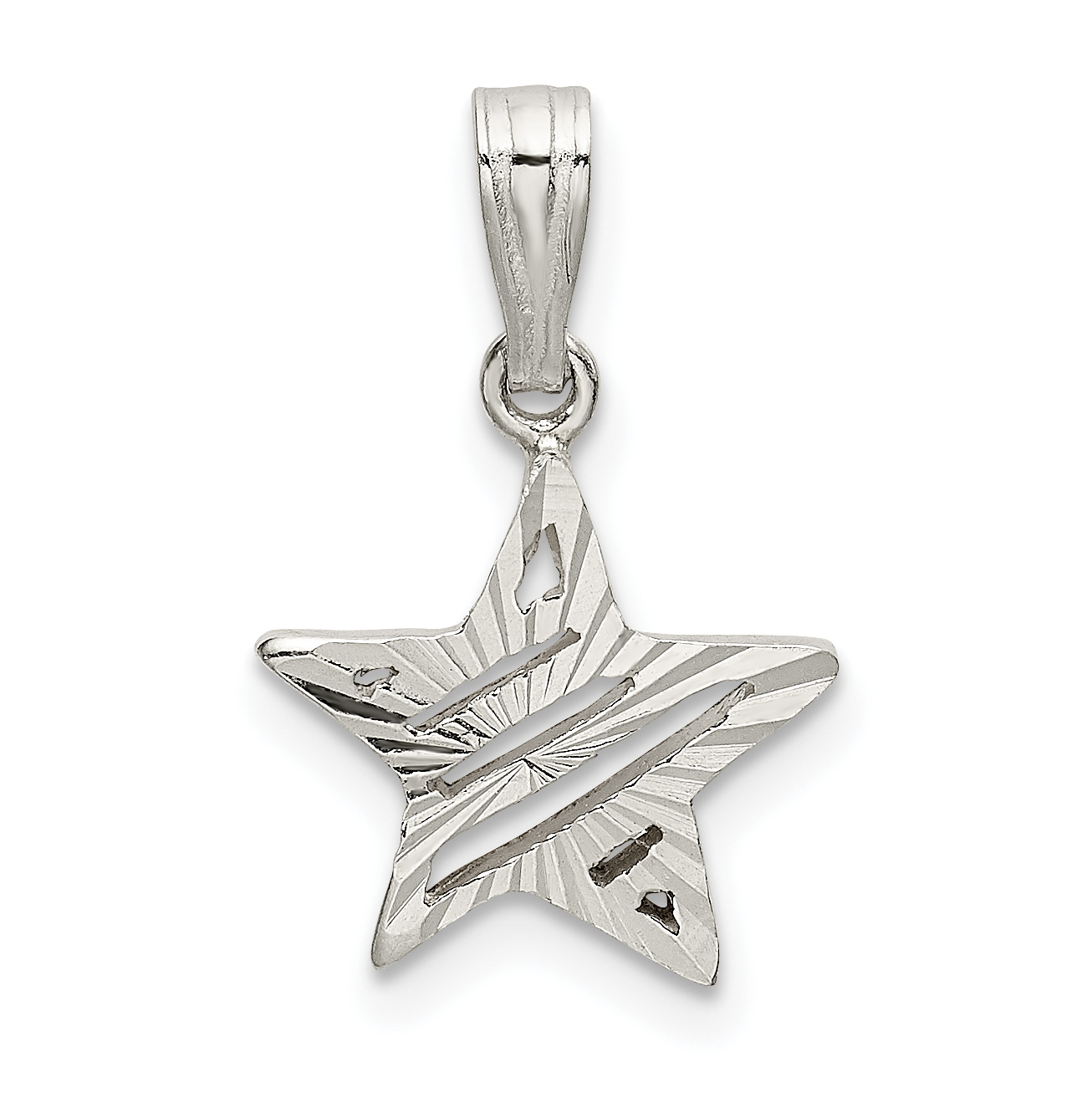 Sterling Silver Star Charm (QC9754)