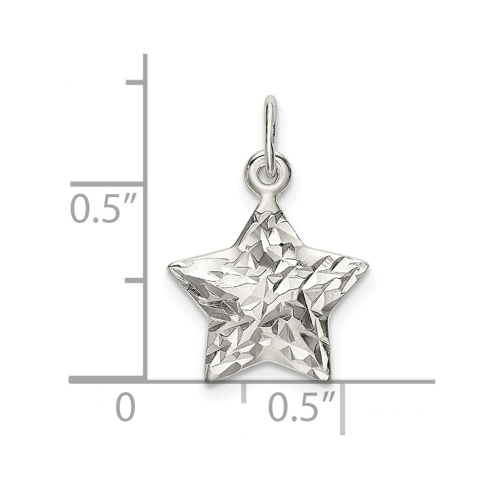 Sterling Silver Star Charm (QC9755)
