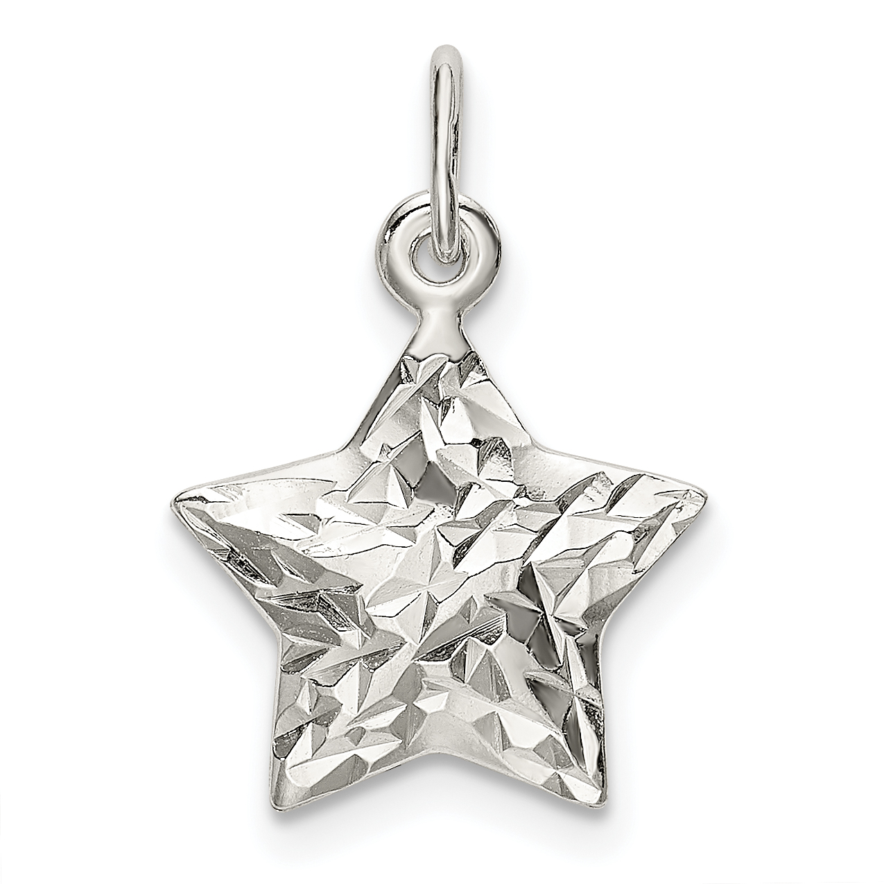 Sterling Silver Star Charm (QC9755)