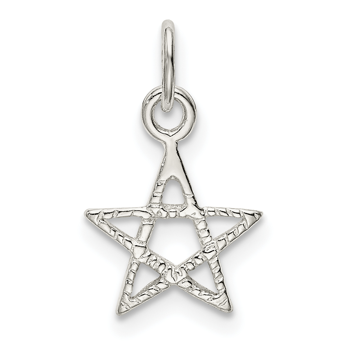 Sterling Silver Star Charm (QC9756)