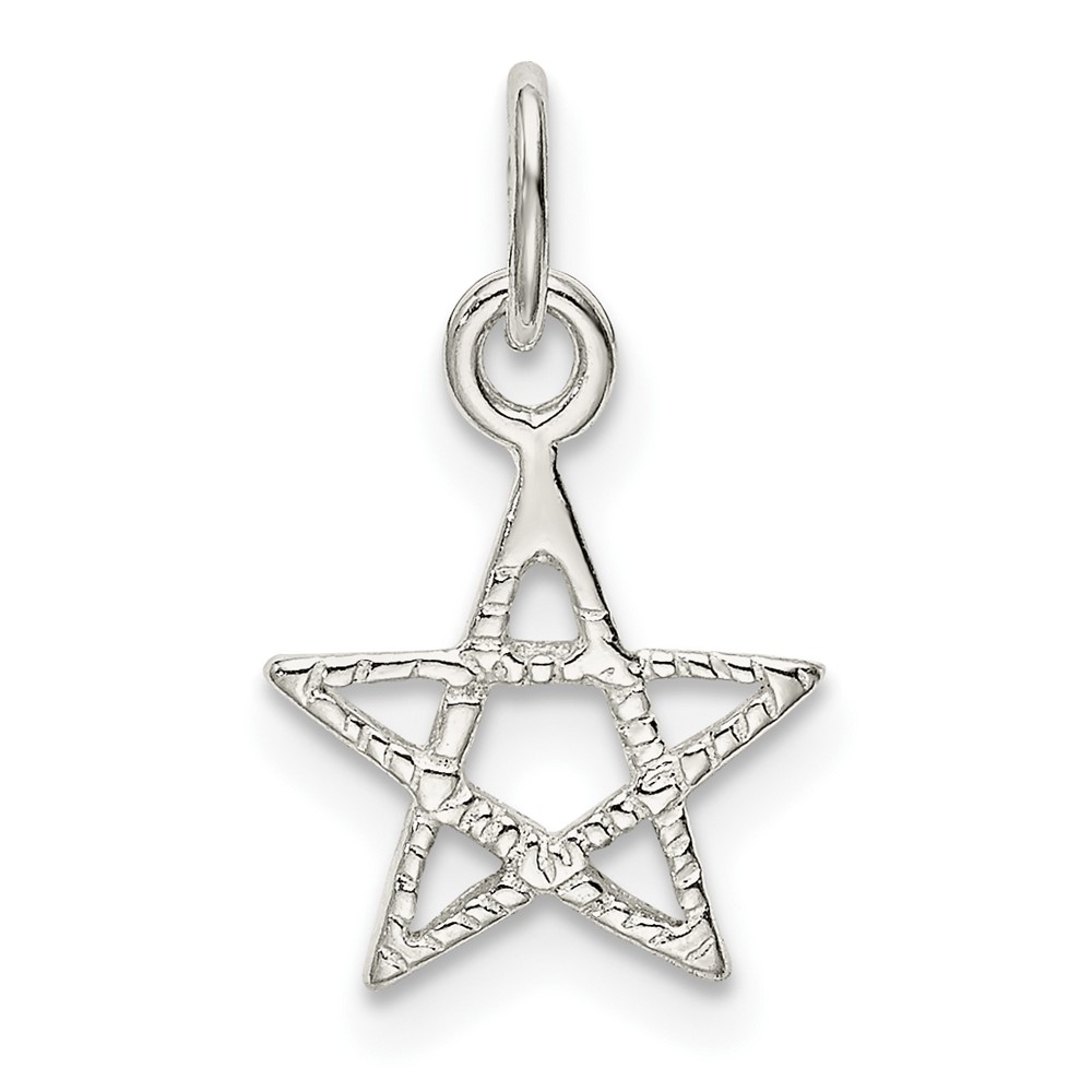 Sterling Silver Star Charm (QC9756)