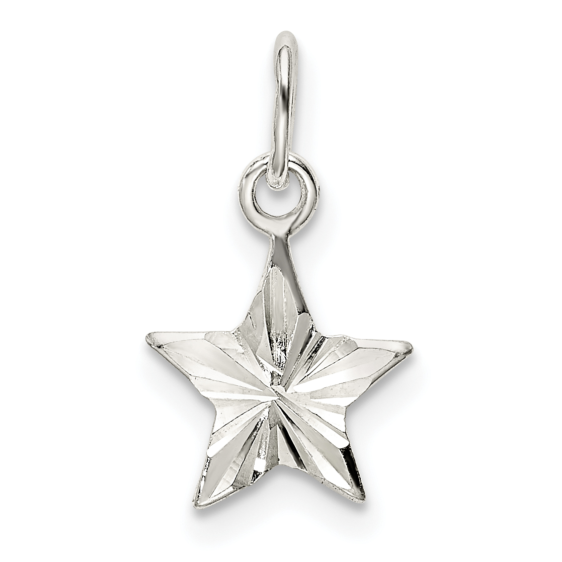Sterling Silver Star Charm (QC9758)