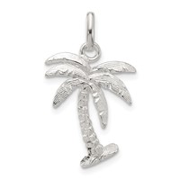 Sterling Silver Palm Tree Charm view 1