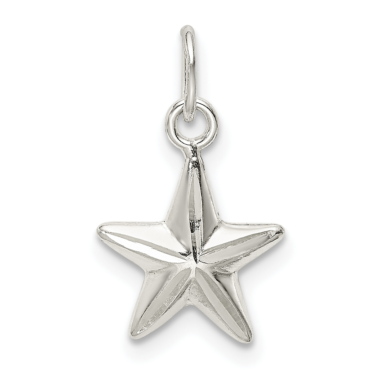 Sterling Silver Star Charm (QC9766)