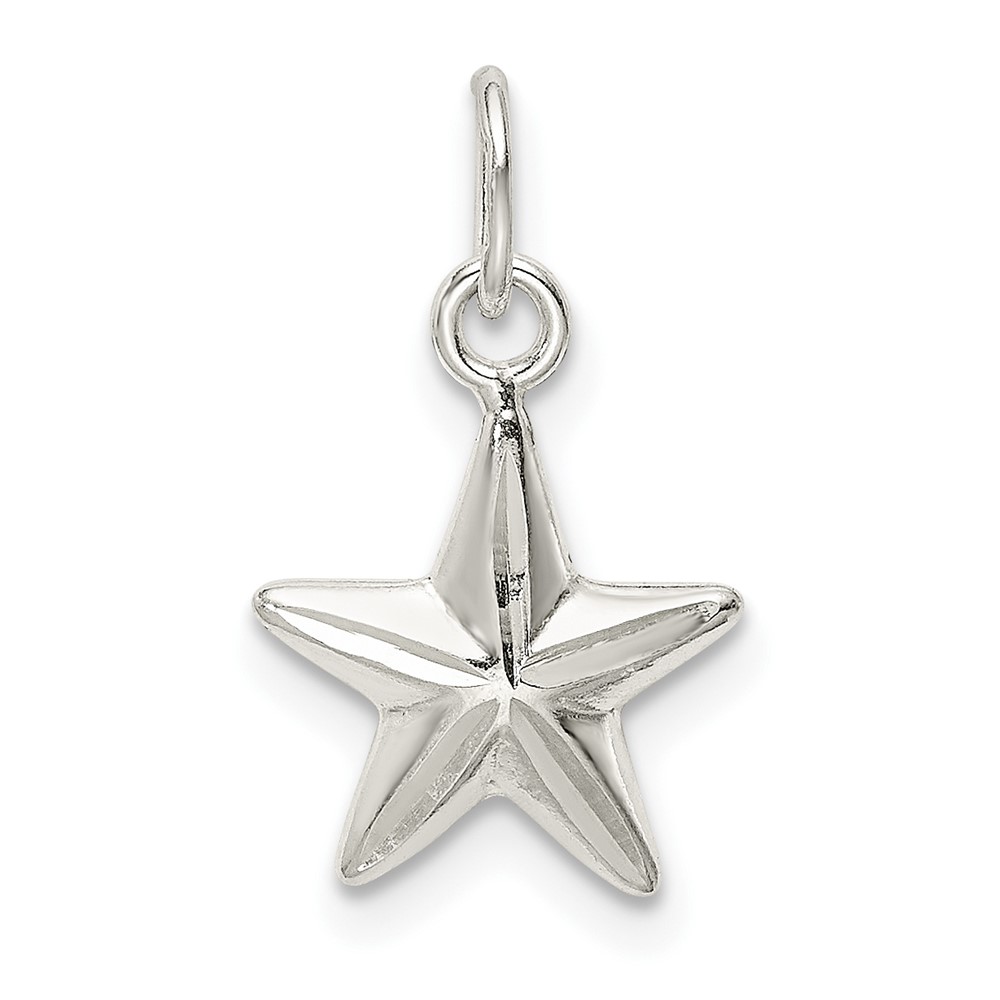 Sterling Silver Star Charm (QC9766)