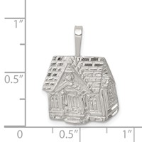 Sterling Silver House Charm view 3