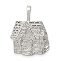 Sterling Silver House Charm view 1