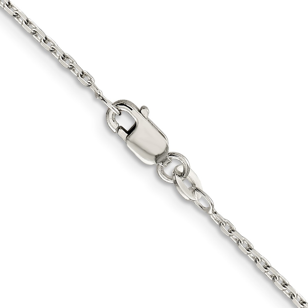 Sterling Silver 1.5mm Beveled Oval Cable Chain (QCA050-20)