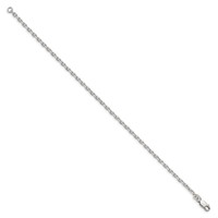 Sterling Silver 2.75mm Beveled Oval Cable Chain view 2