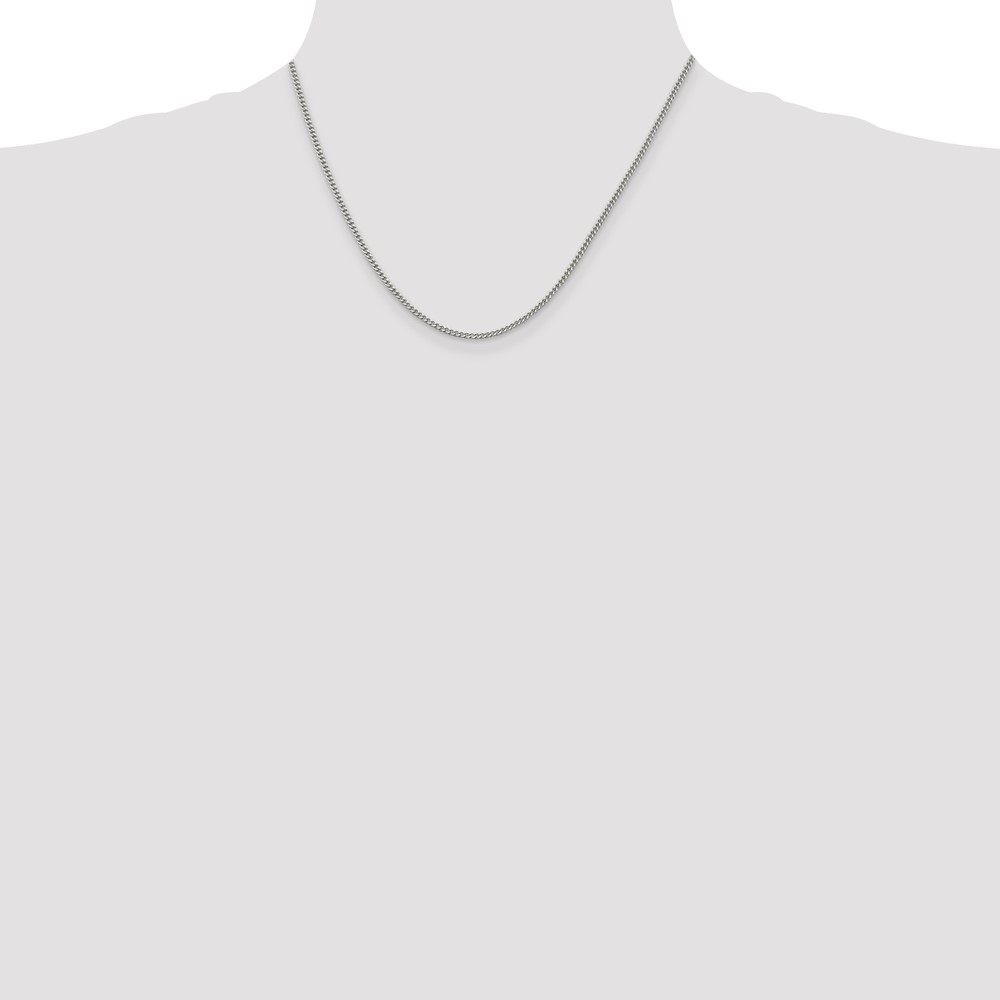 Sterling Silver 2mm Curb Chain (QCB060-18)