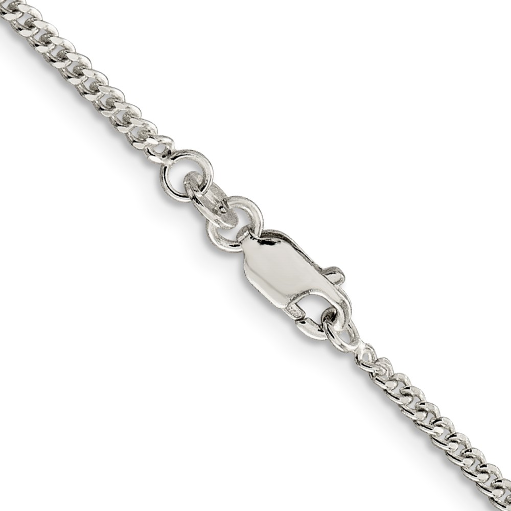 Sterling Silver Rhodium-plated 2mm Curb Chain (QCB060R-20)