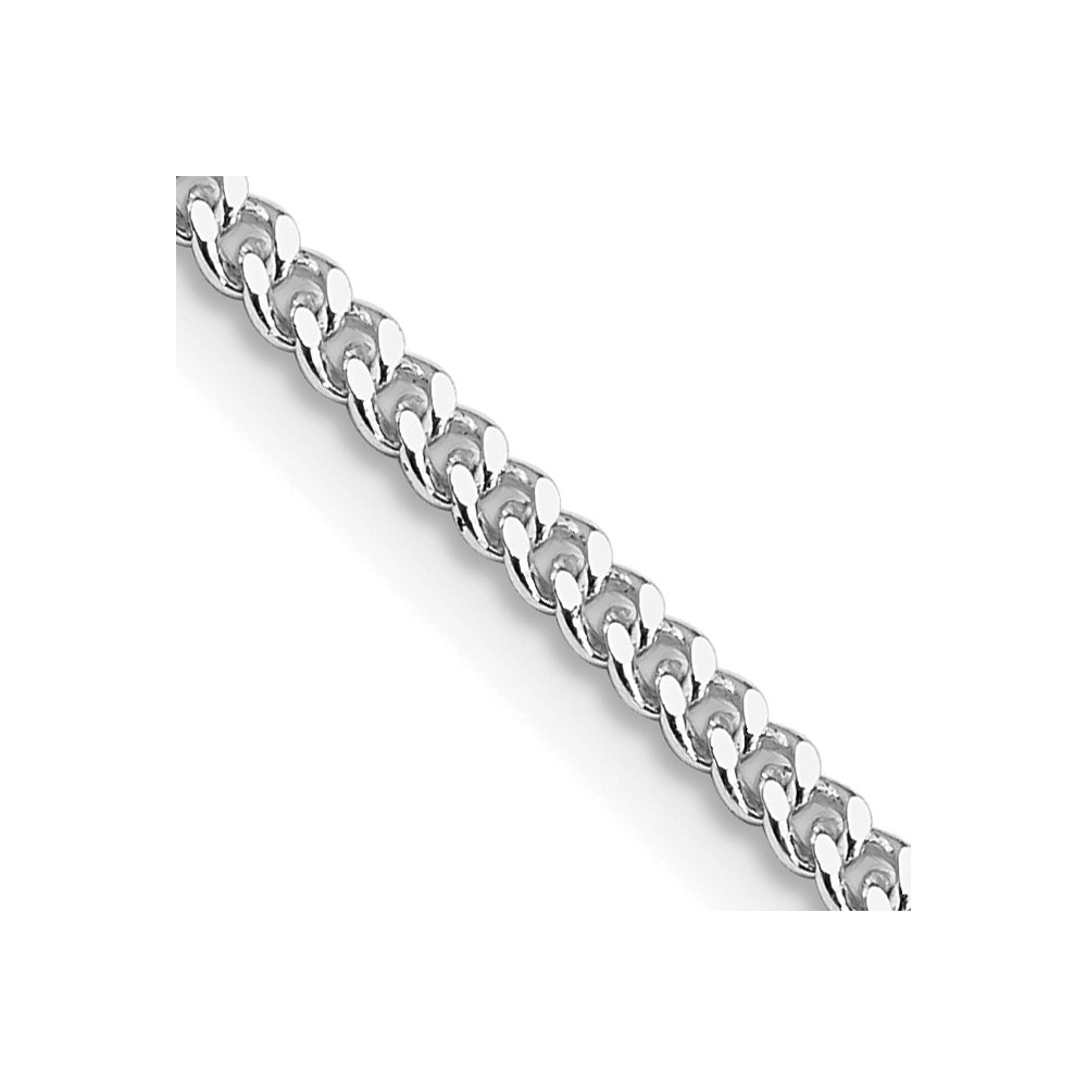 Sterling Silver Rhodium-plated 2mm Curb Chain (QCB060R-16)