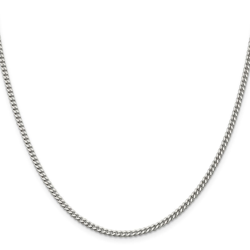 Sterling Silver 3mm Curb Chain (QCB080-20)