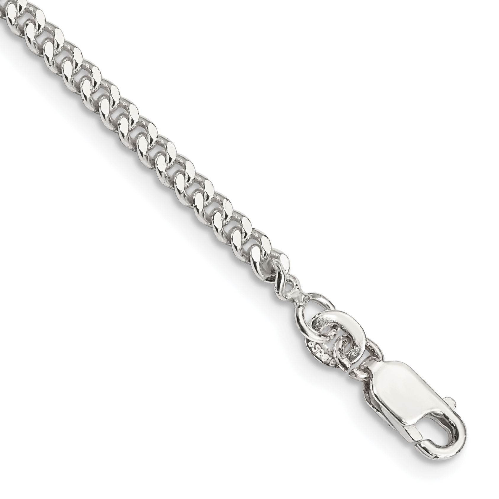 Sterling Silver 3mm Curb Chain (QCB080-7)