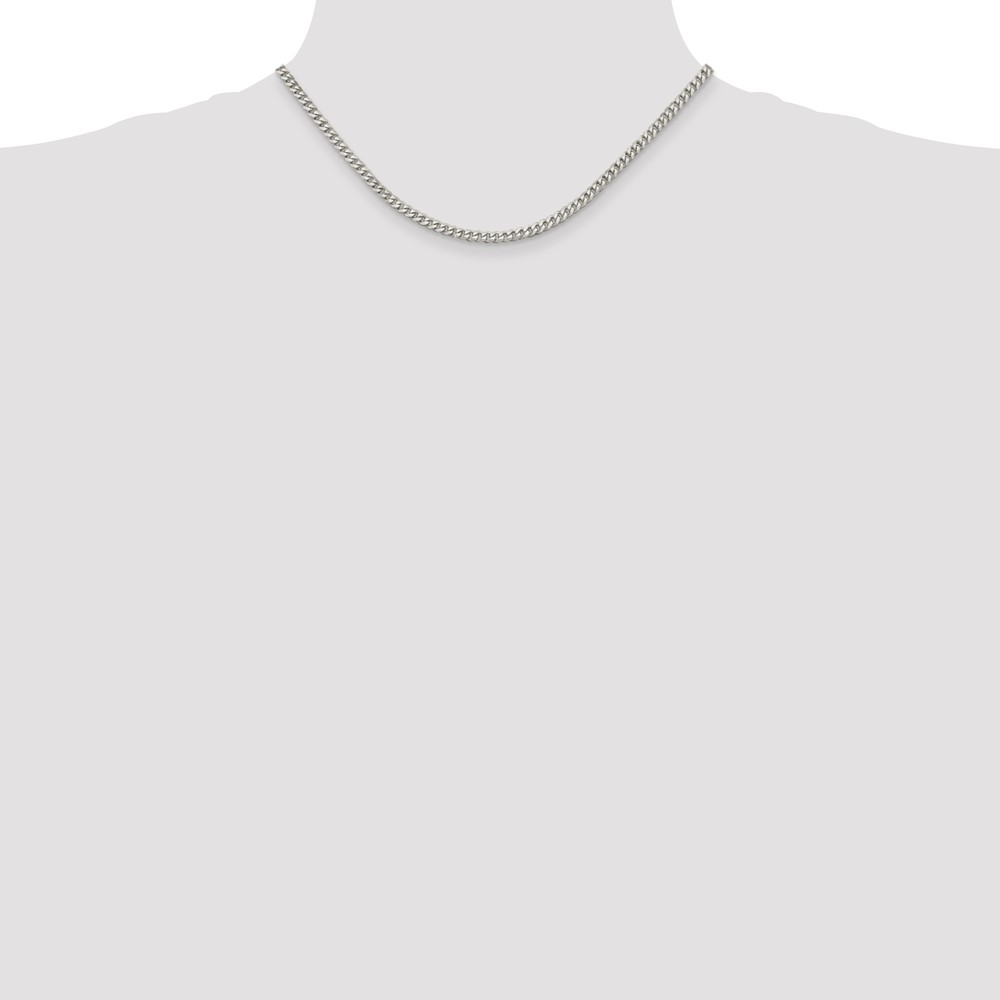 Sterling Silver 3.5mm Curb Chain (QCB100-16)