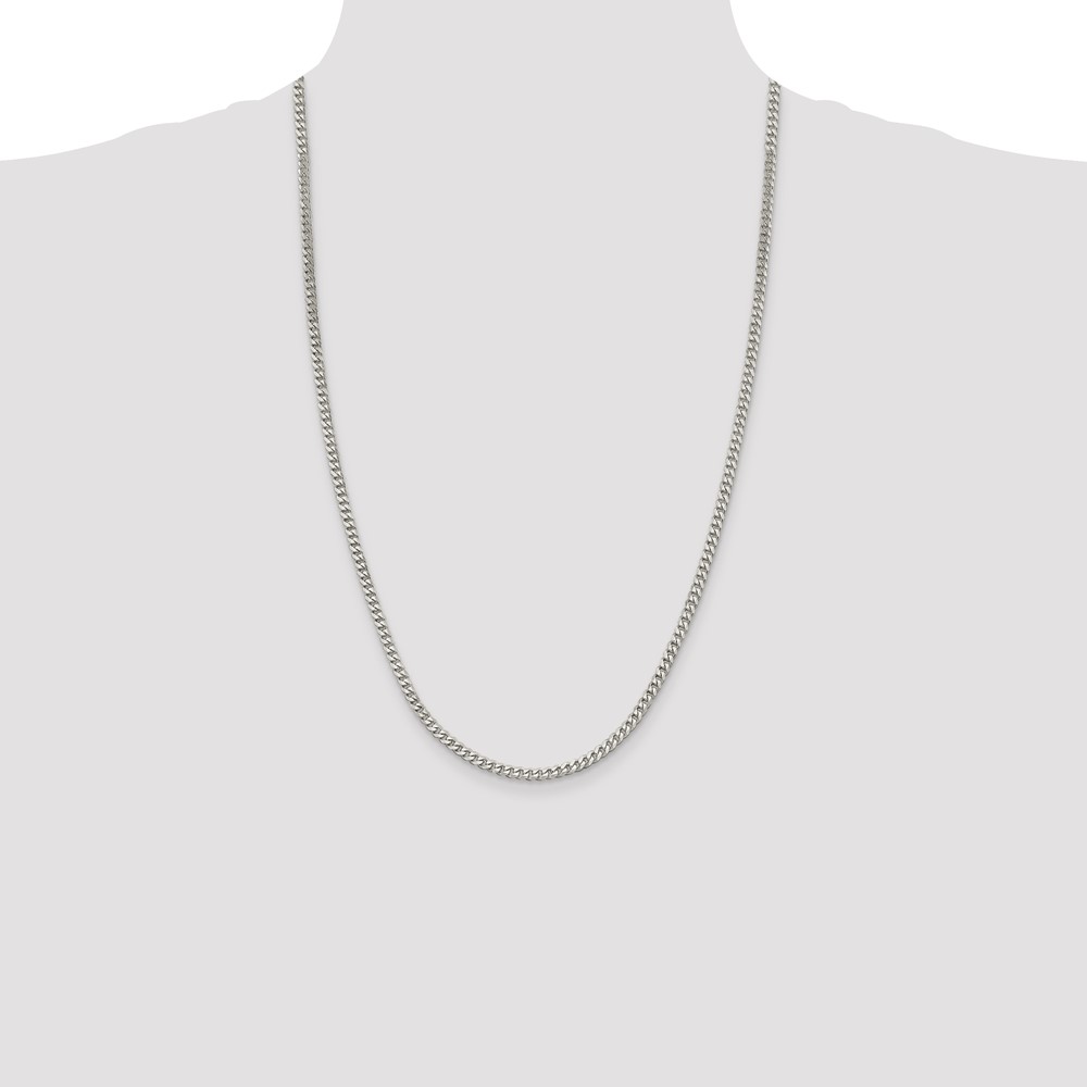 Sterling Silver 3.5mm Curb Chain (QCB100-26)