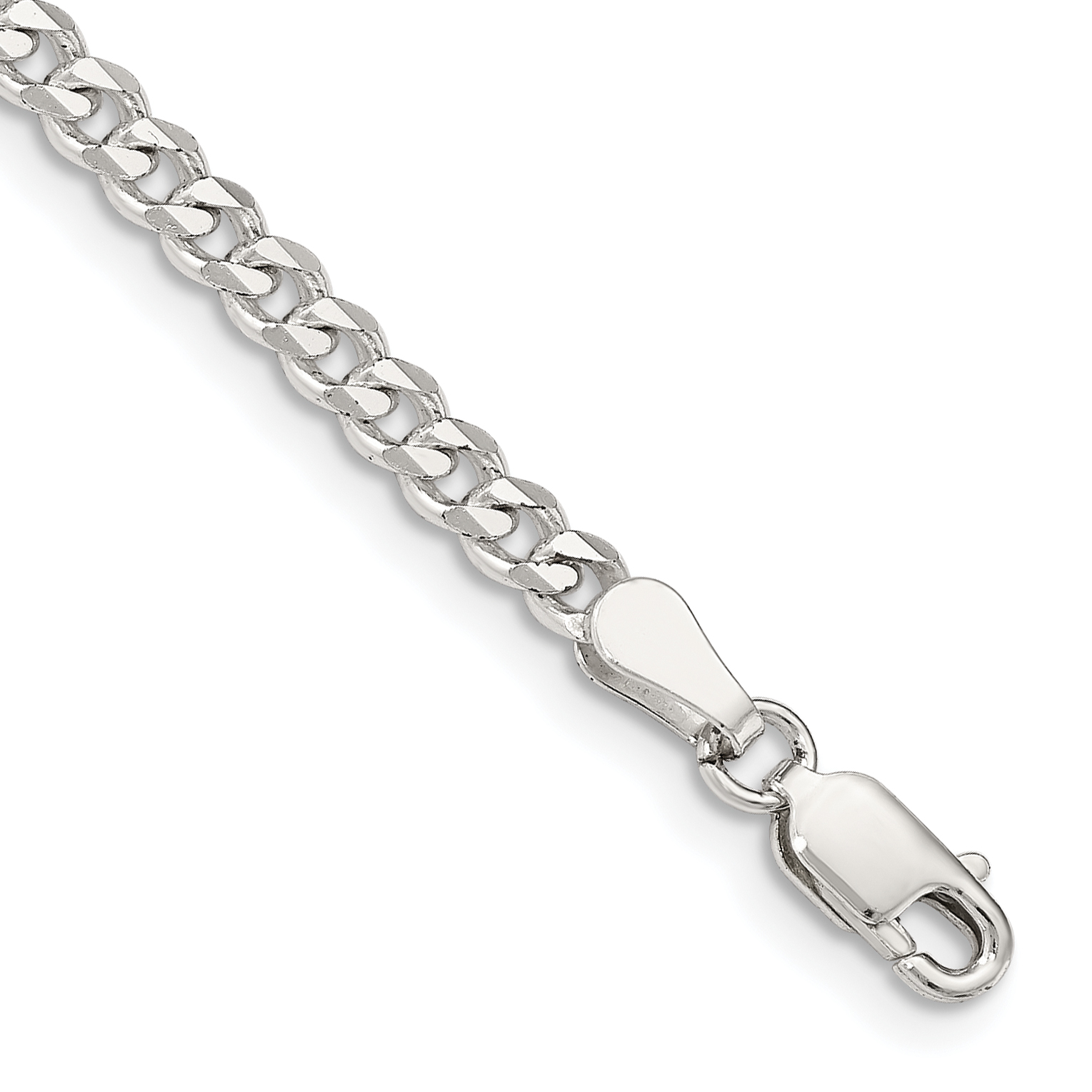 Sterling Silver 3.5mm Curb Chain (QCB100-7)