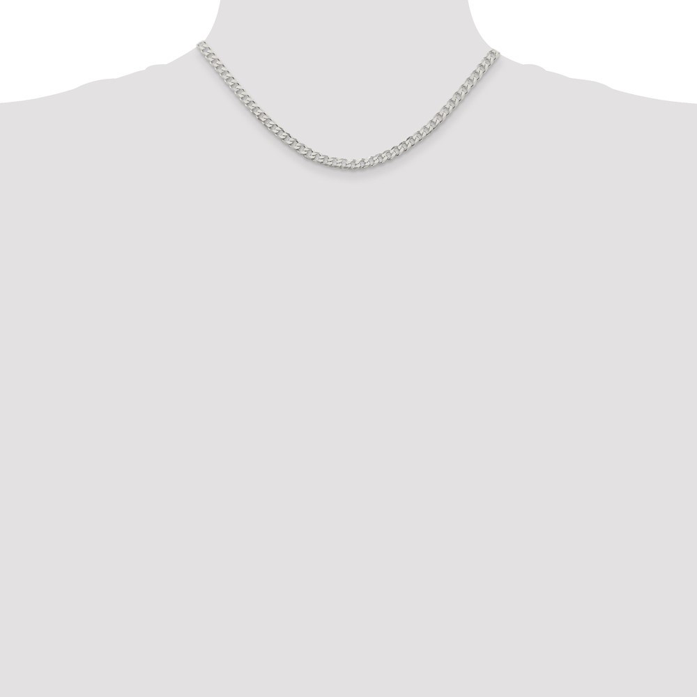 Sterling Silver 4.5mm Curb Chain (QCB120-16)