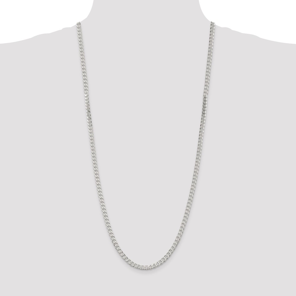 Sterling Silver 4.5mm Curb Chain (QCB120-30)