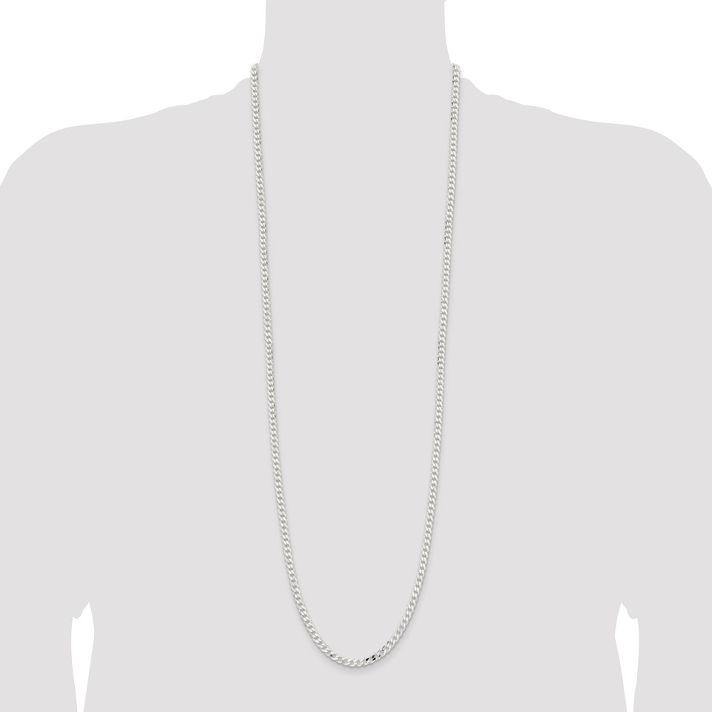 Sterling Silver 4.5mm Curb Chain (QCB120-36)
