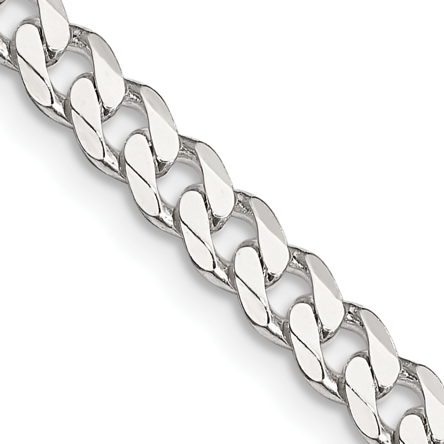 Sterling Silver 4.5mm Curb Chain (QCB120-16)