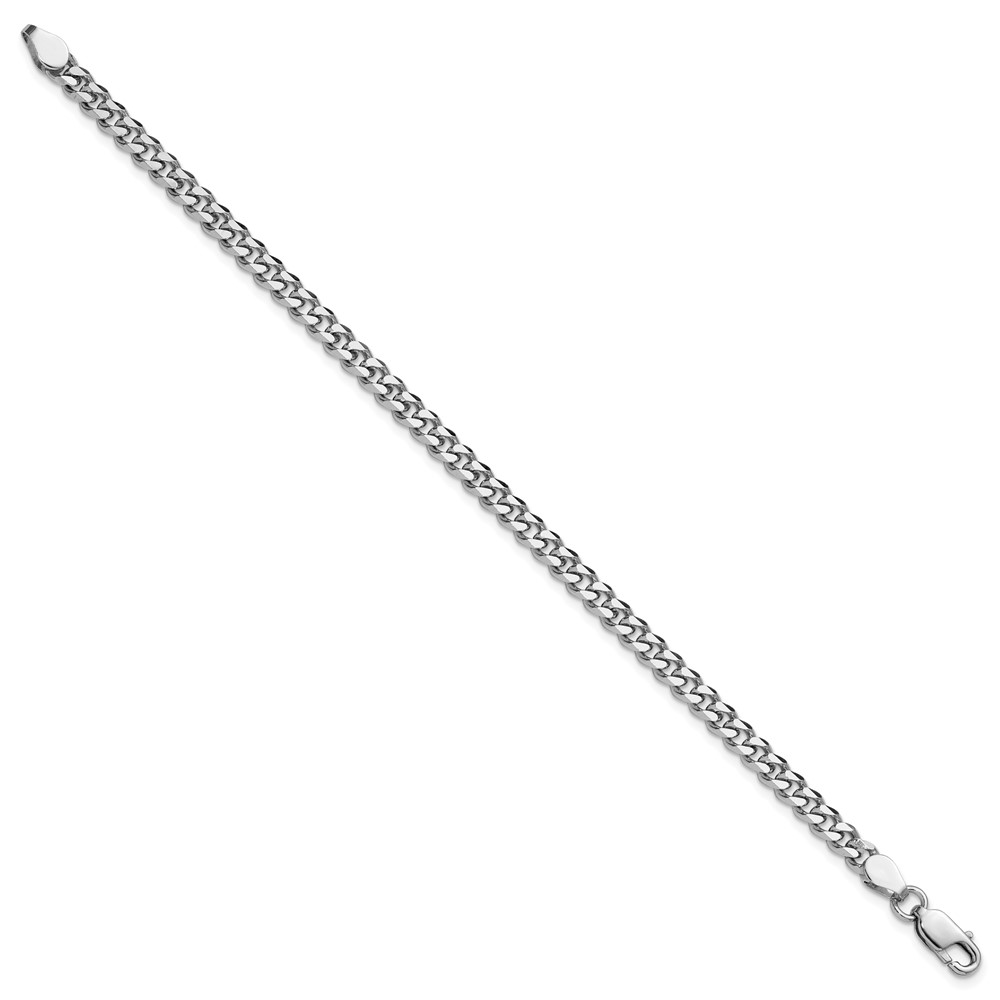 Sterling Silver Rhodium-plated 4.5mm Curb Chain (QCB120R-7)