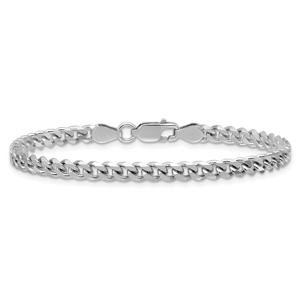 Sterling Silver Rhodium-plated 4.5mm Curb Chain (QCB120R-7)