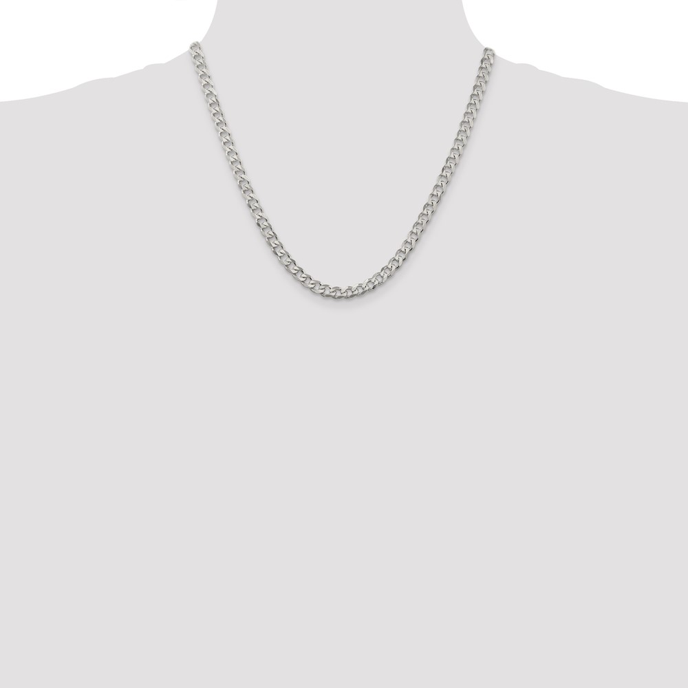Sterling Silver 5.7mm Curb Chain (QCB150-20)