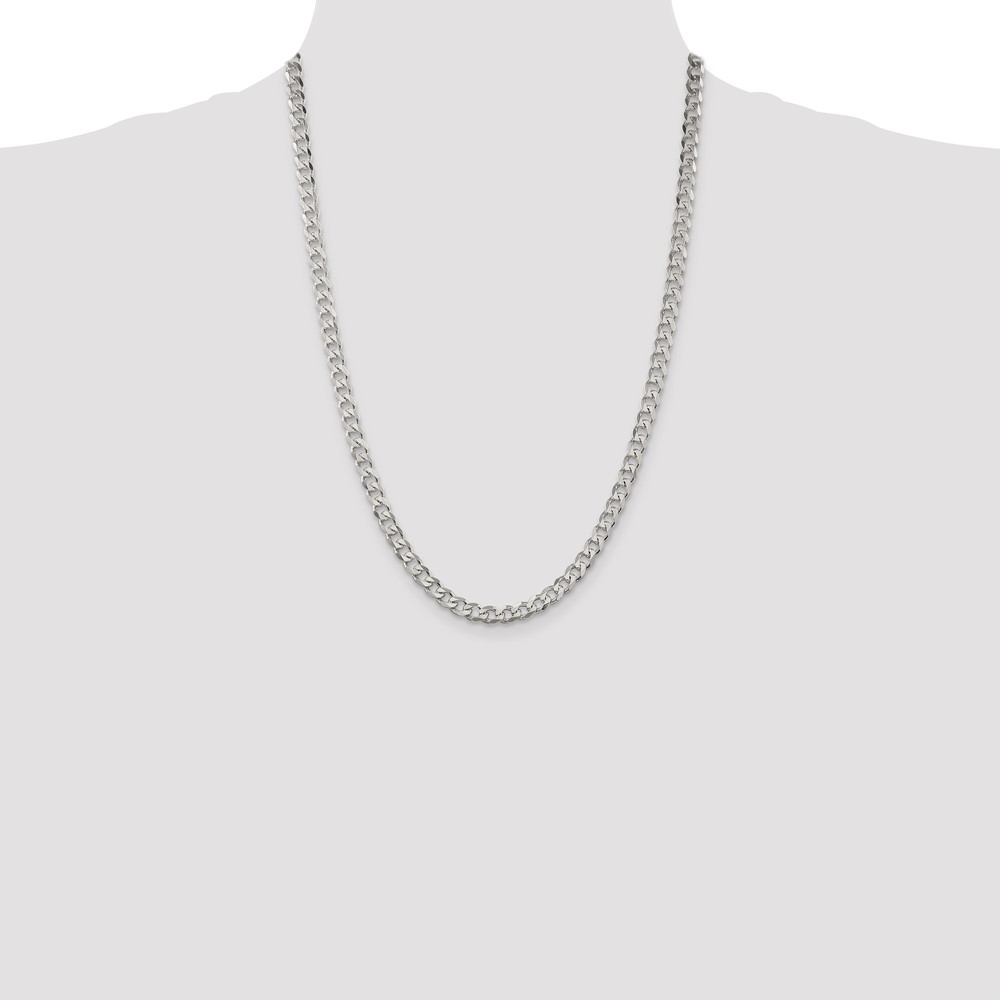 Sterling Silver 5.7mm Curb Chain (QCB150-24)
