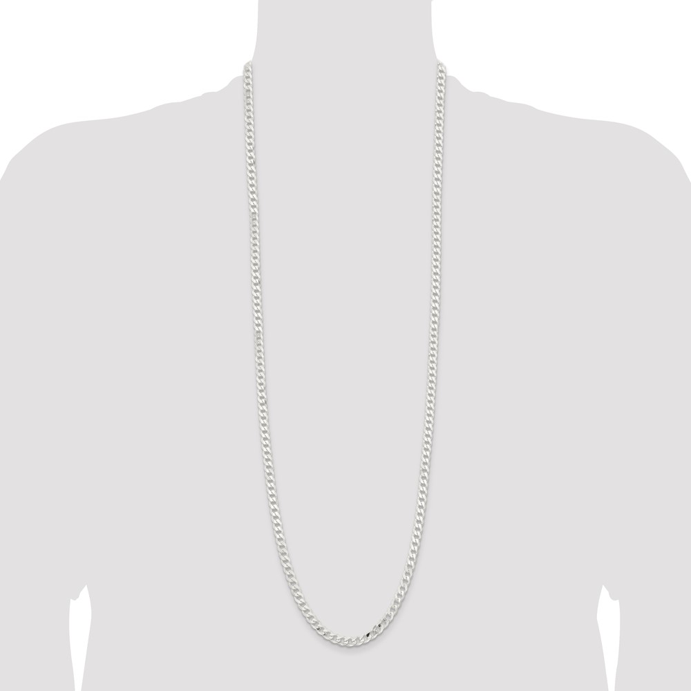 Sterling Silver 5.7mm Curb Chain (QCB150-36)