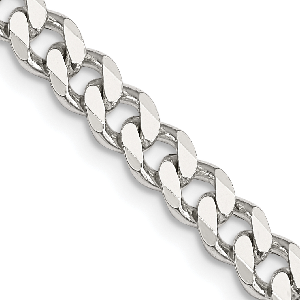 Sterling Silver 5.7mm Curb Chain (QCB150-18)