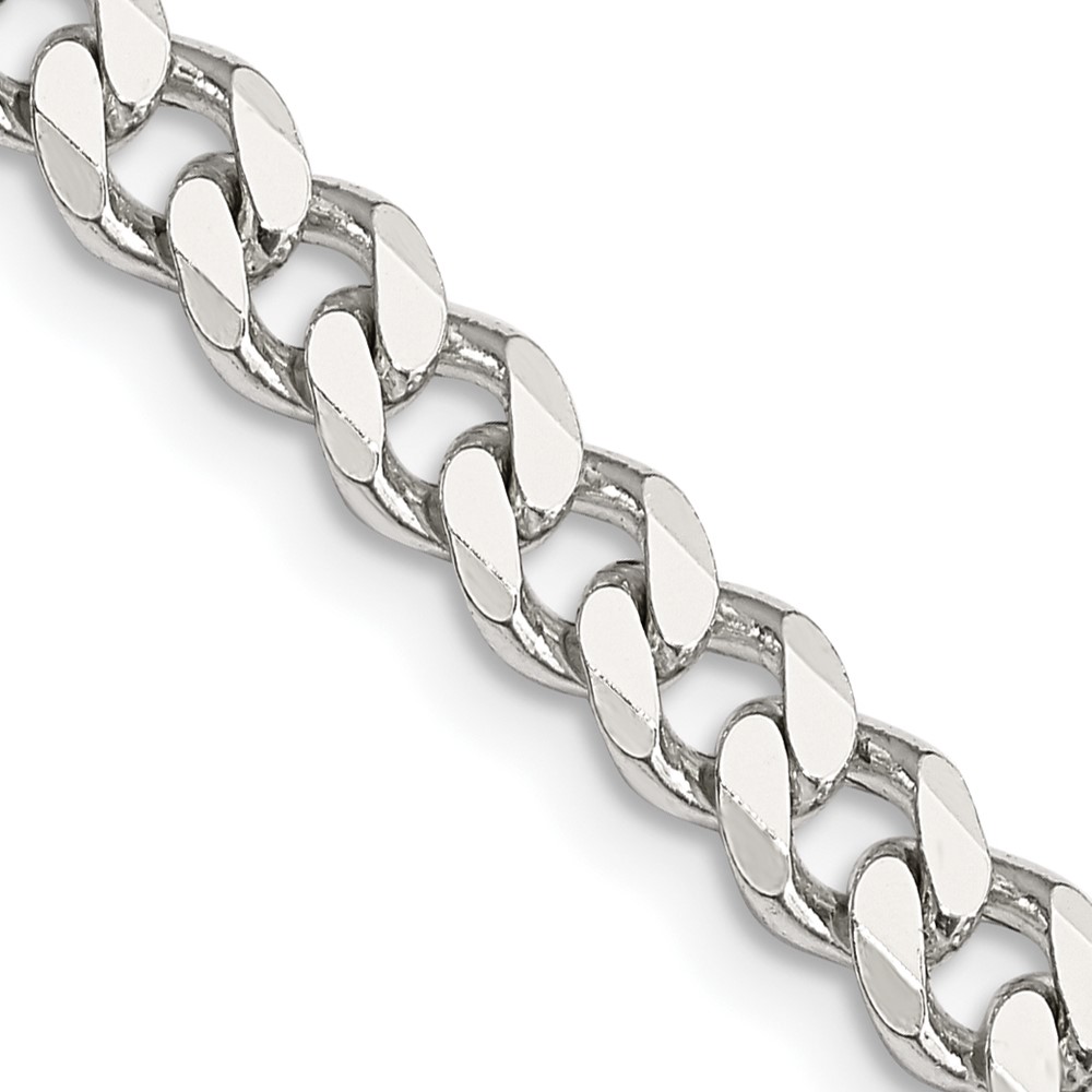 Sterling Silver 5.7mm Curb Chain (QCB150-18)