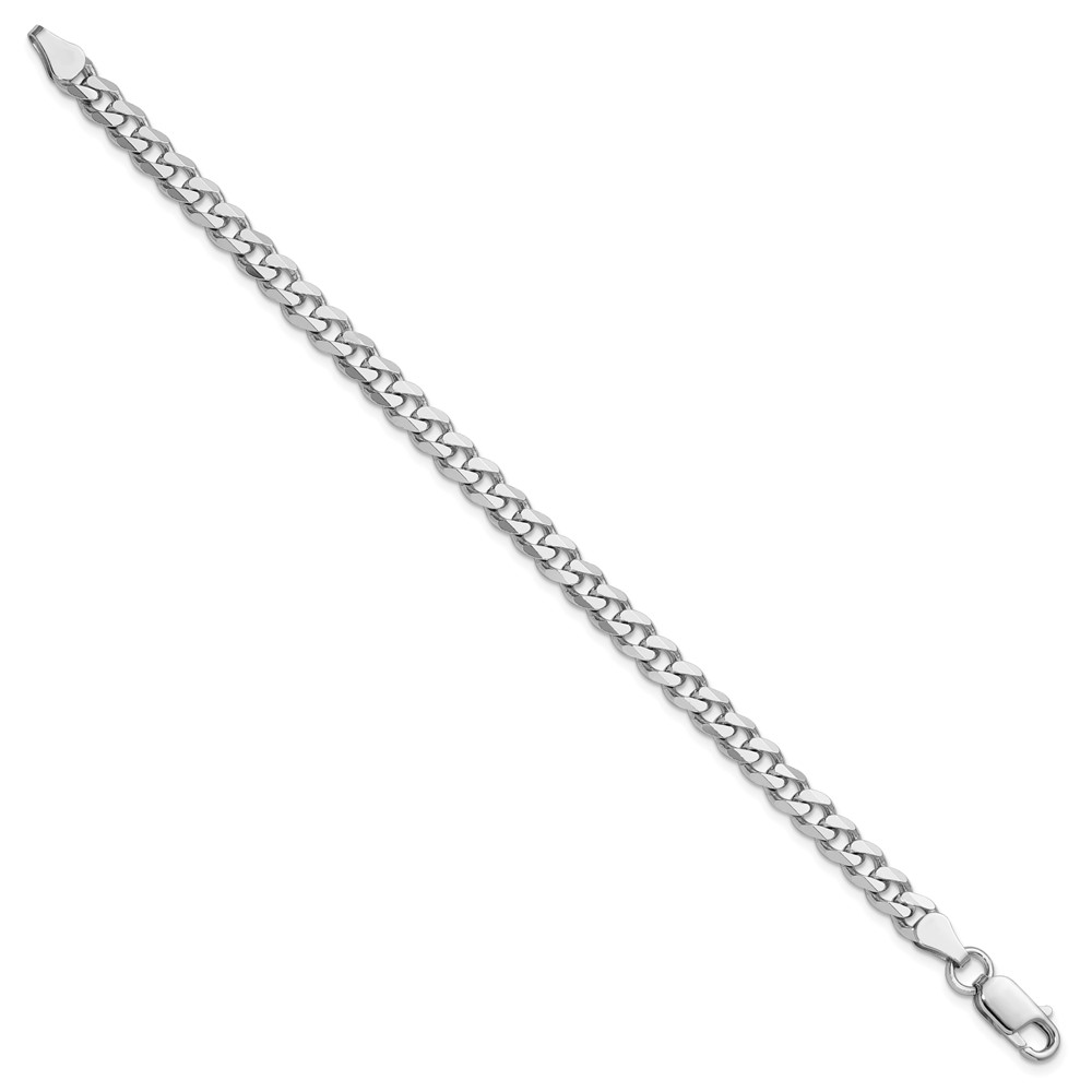 Sterling Silver Rhodium-plated 5.7mm Curb Chain (QCB150R-8)