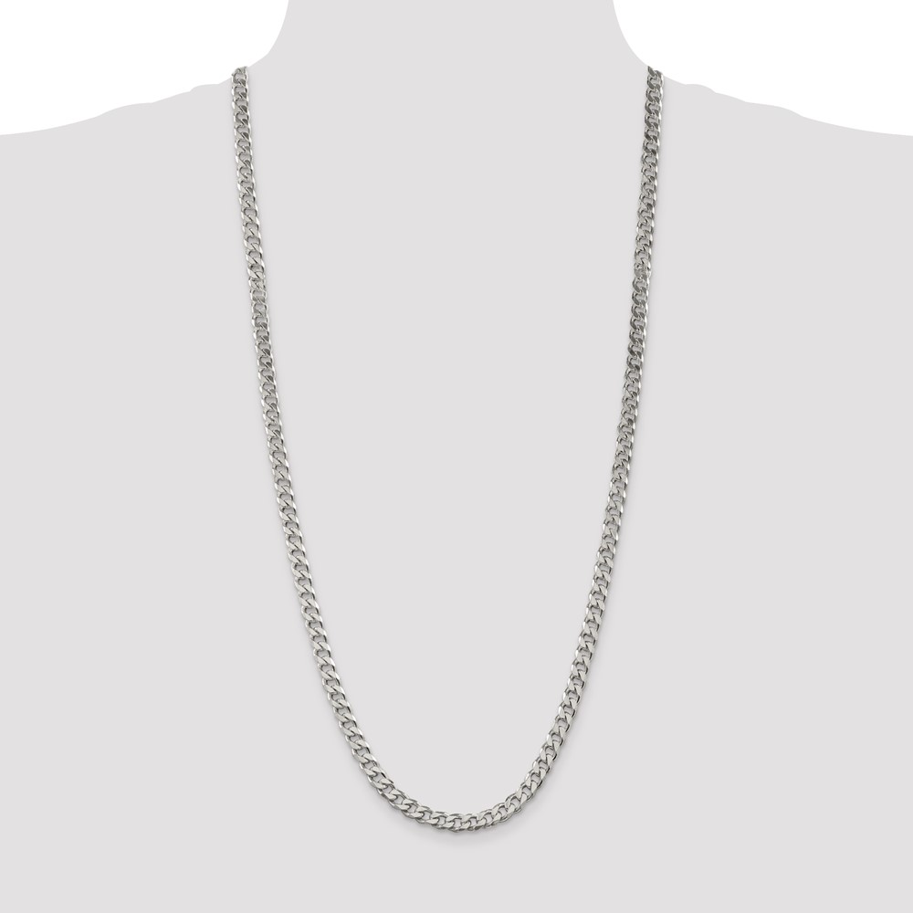 Sterling Silver 6.5mm Curb Chain (QCB180-30)