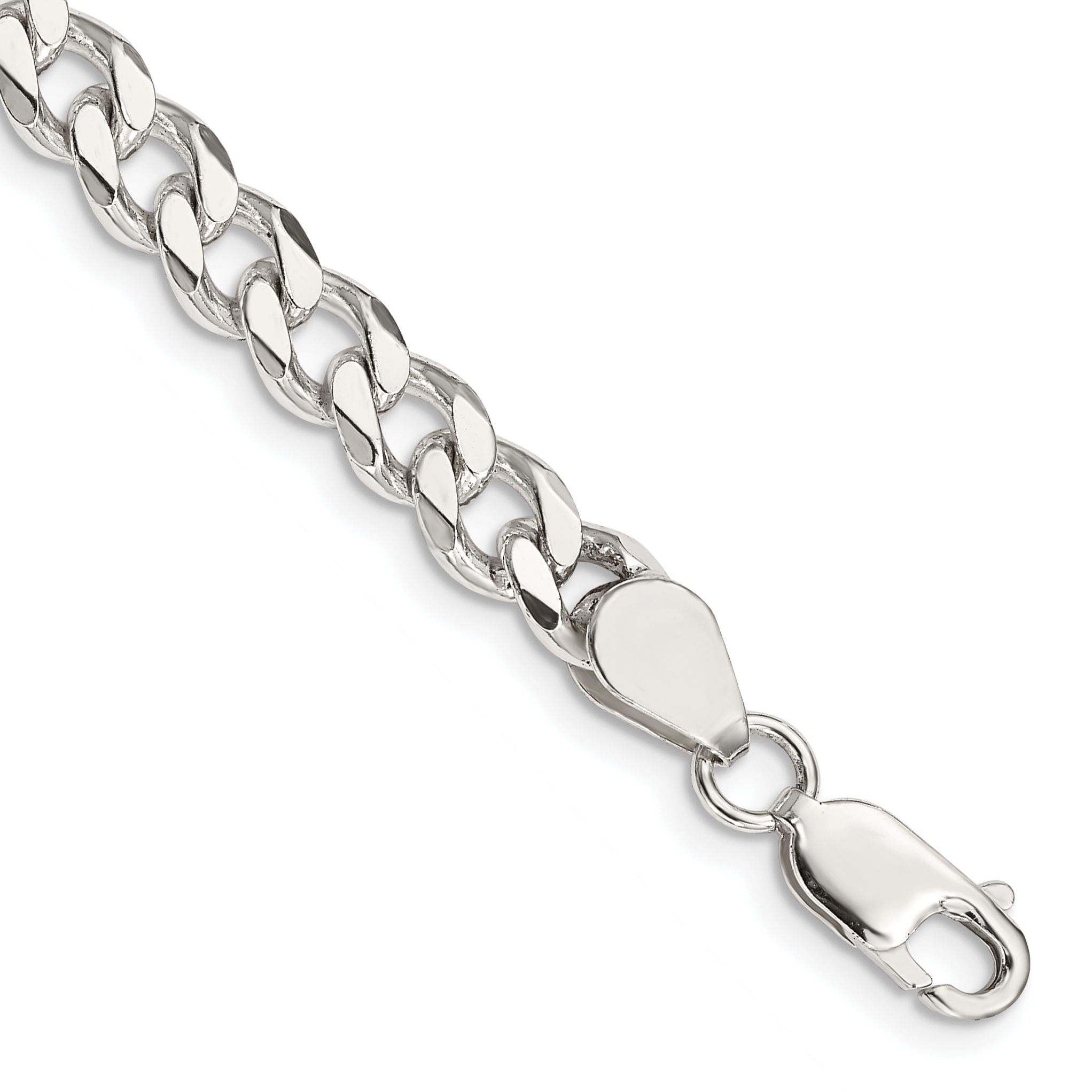 Sterling Silver 6.5mm Curb Chain (QCB180-7)