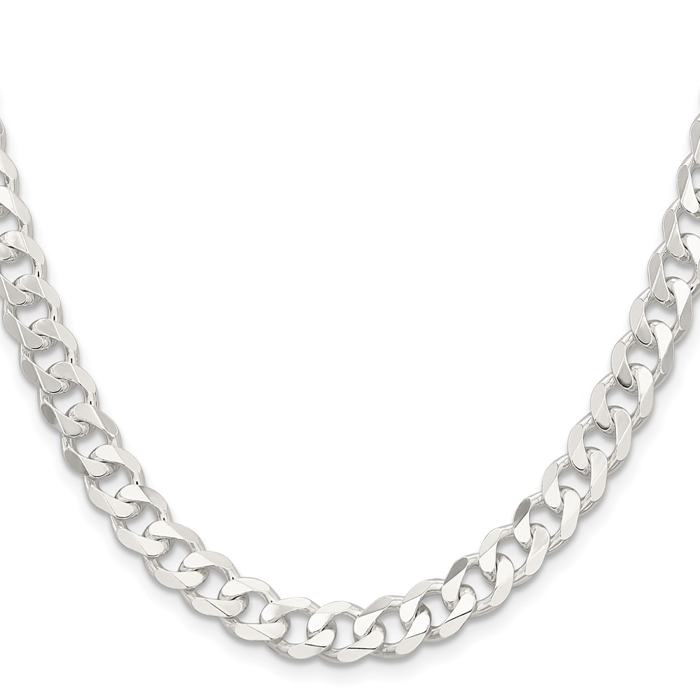 Sterling Silver 7.5mm Curb Chain (QCB200-22)
