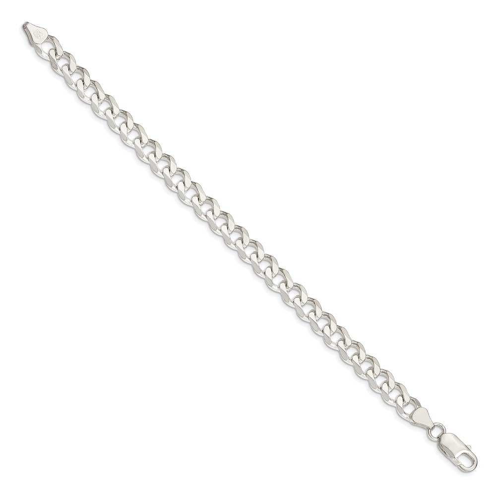 Sterling Silver 7.5mm Curb Chain (QCB200-8)