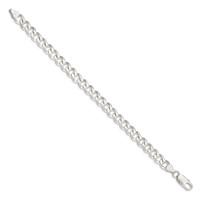 Sterling Silver 7.5mm Curb Chain view 2