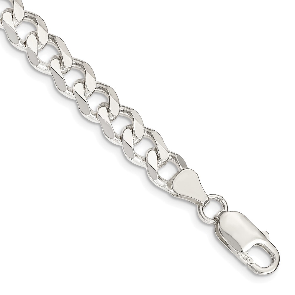 Sterling Silver 7.5mm Curb Chain (QCB200-10)