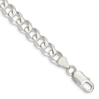 Sterling Silver 7.5mm Curb Chain view 1