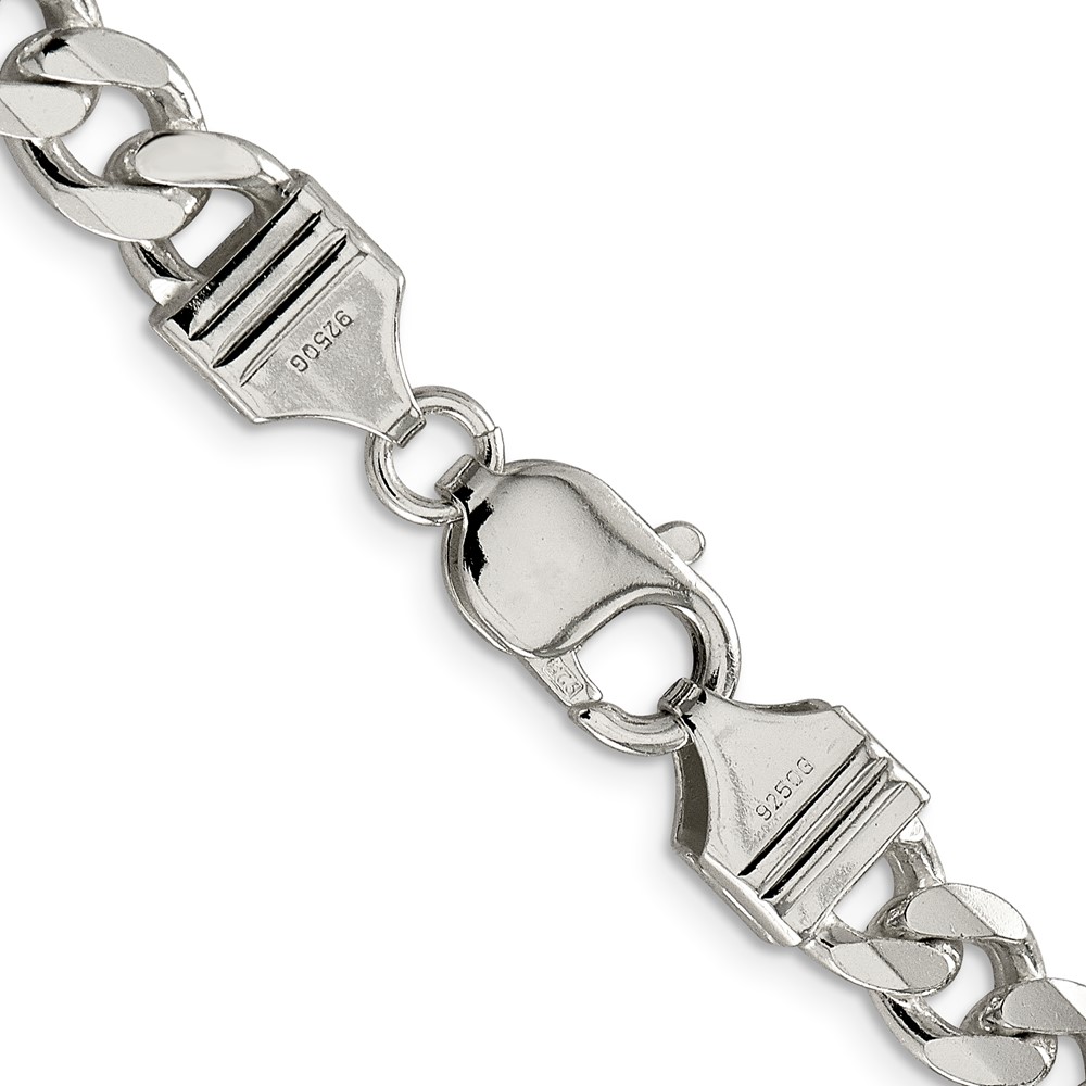 Sterling Silver 8.3mm Curb Chain (QCB220-26)