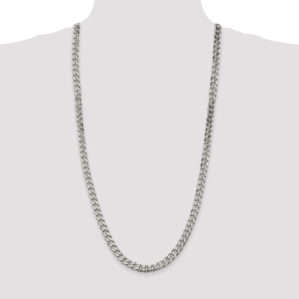 Sterling Silver 8.3mm Curb Chain (QCB220-30)