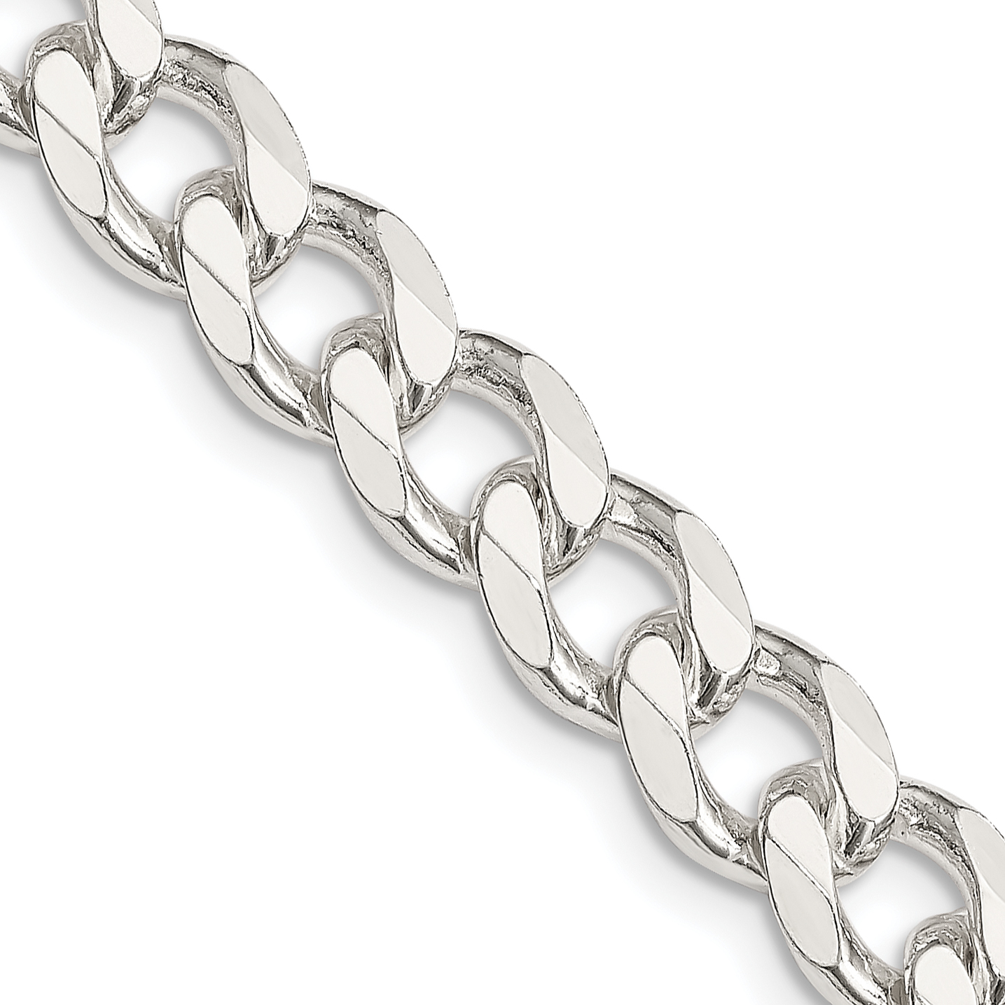 Sterling Silver 8.3mm Curb Chain (QCB220-26)