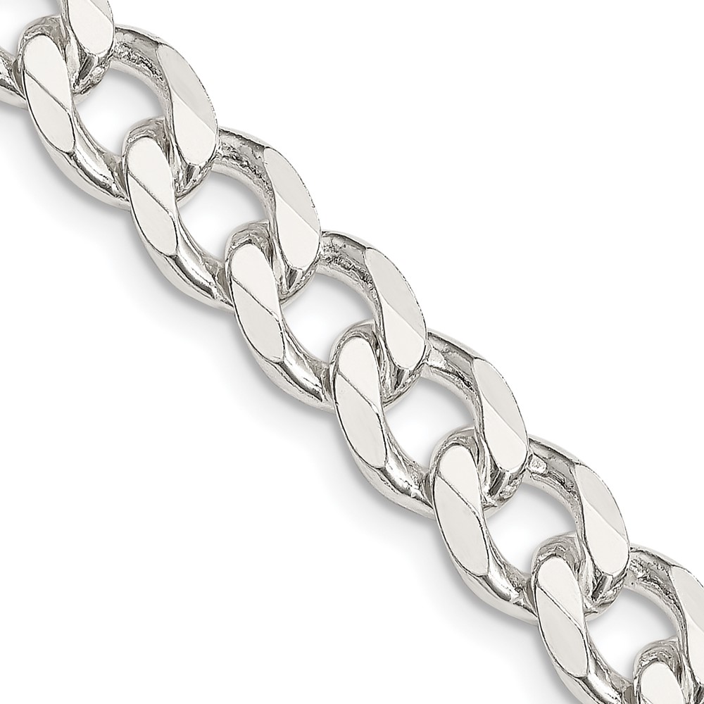 Sterling Silver 8.3mm Curb Chain (QCB220-26)