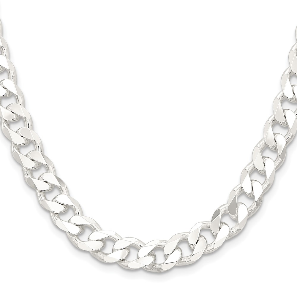 Sterling Silver 9.3mm Curb Chain (QCB250-30)