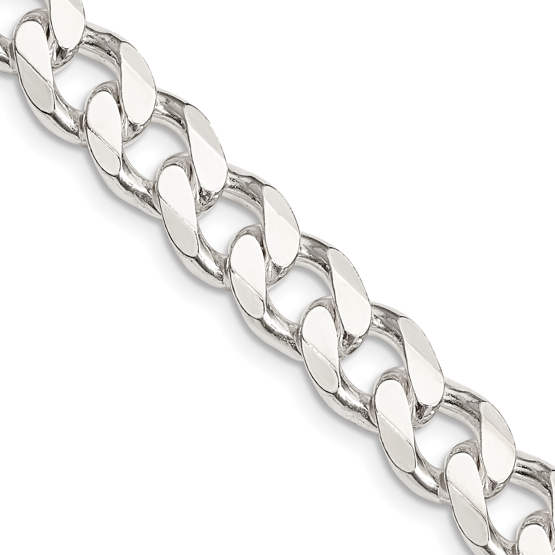 Sterling Silver 9.3mm Curb Chain (QCB250-18)