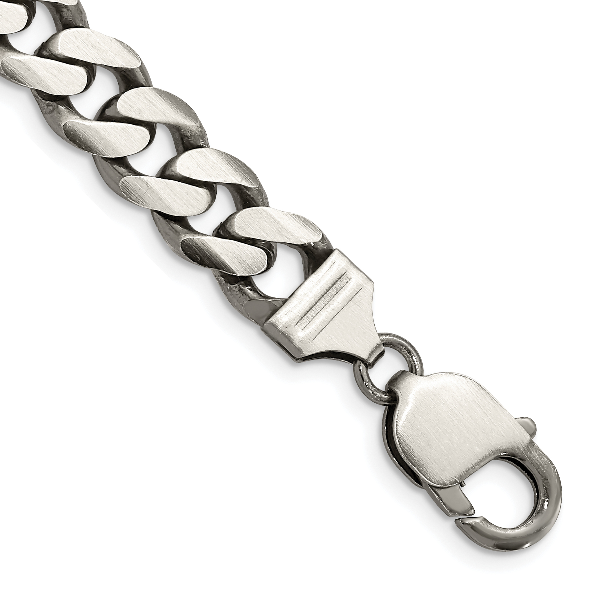 Sterling Silver Antiqued 9.3mm Curb Chain (QCB250A-8)